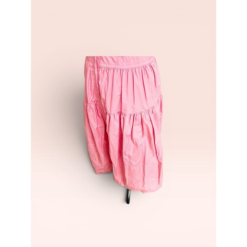 Banana Republic Cinched Waist Midi Tank Sundress Pink Size 6 Button Front Tiered - Picture 6 of 10